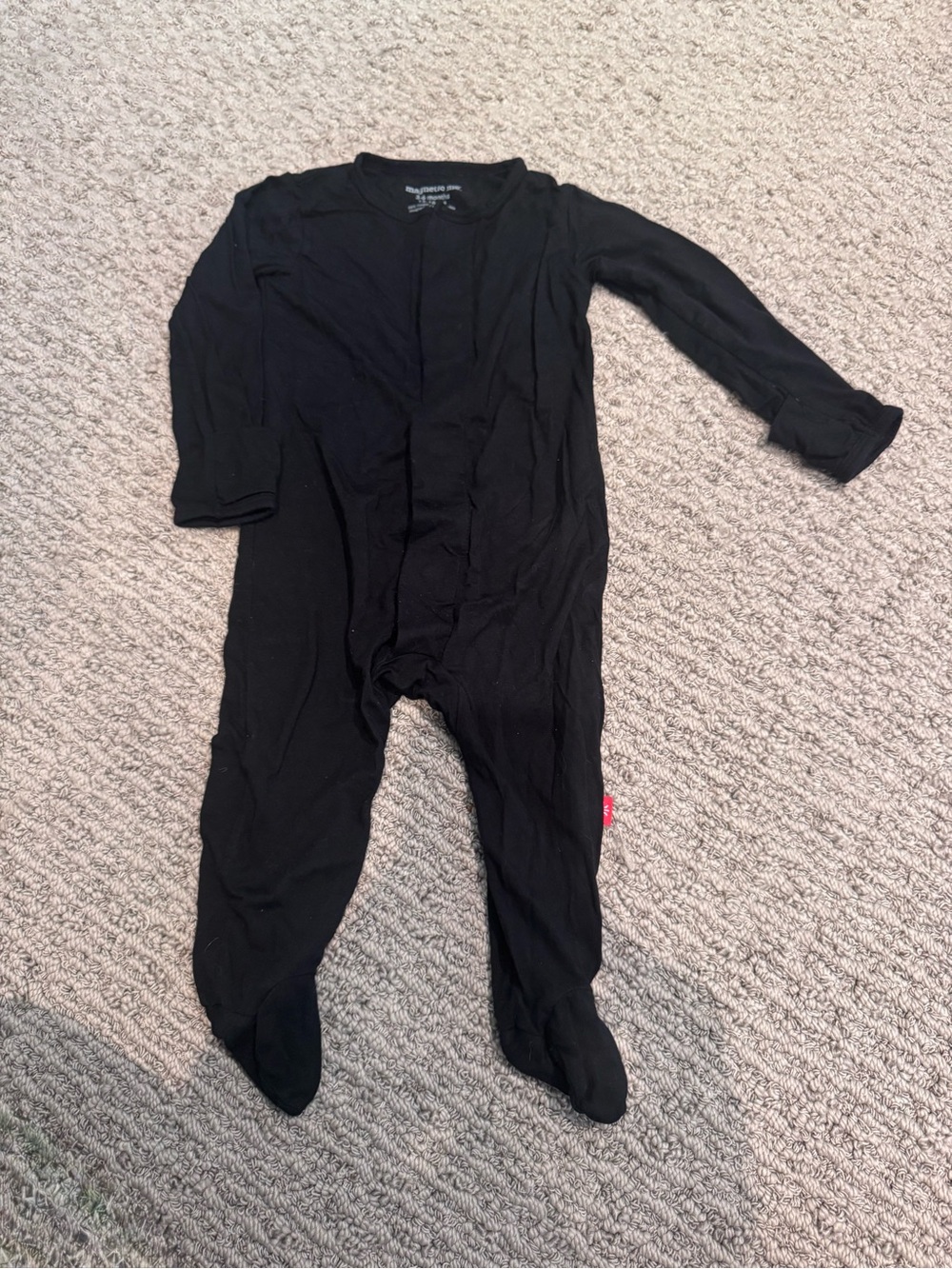Magnetic Me Black Modal Footie Pajamas – 3-6 Months